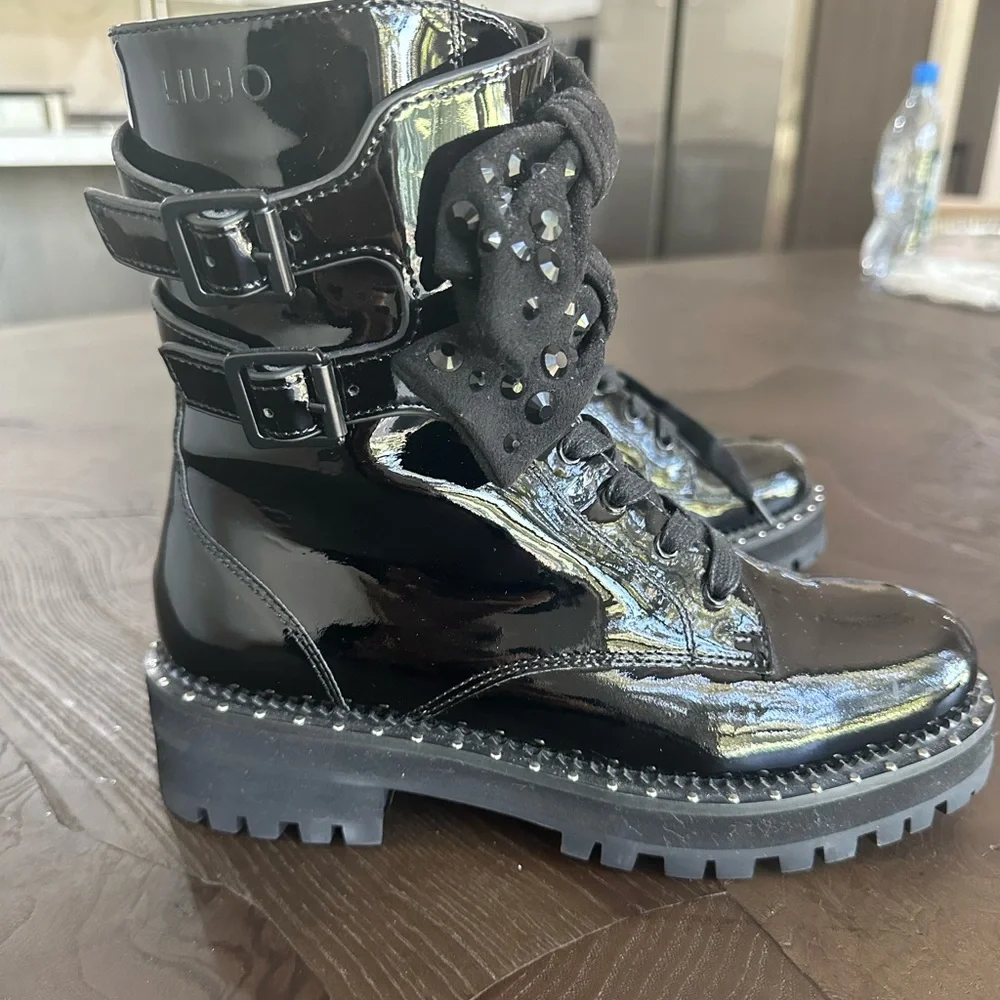 LIU JO BLACK BOOTS EXCELLENT CONDITION - Picture 2 of 6